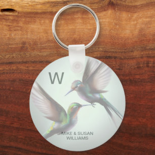 Chaveiro Hummingbird Adicionar Foto Nome do Monograma