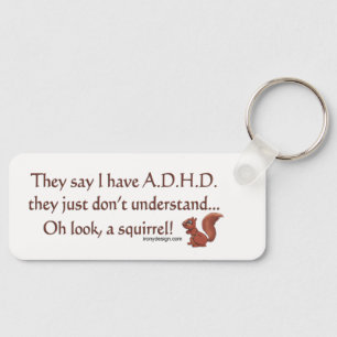 Chaveiro Humor de Esquilo ADHD