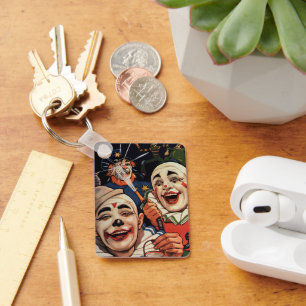 Chaveiro Humor do vintage, palhaços de circo de riso e