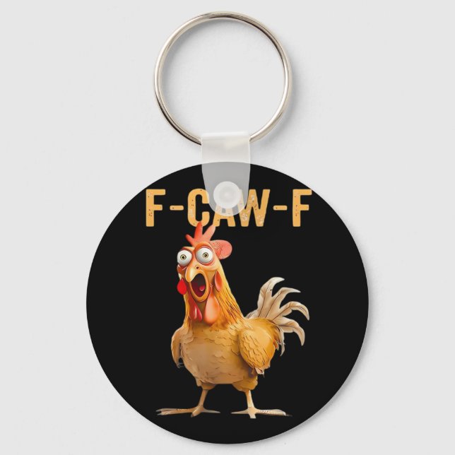 Chaveiro Humor Engraçado Gótico Corvo F Crocitar F Estilo (Frente)