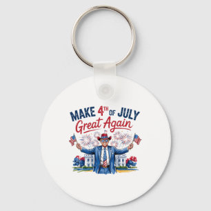 Chaveiro Humor Engraçado Trump Faça 4 De Julho Grande Novam