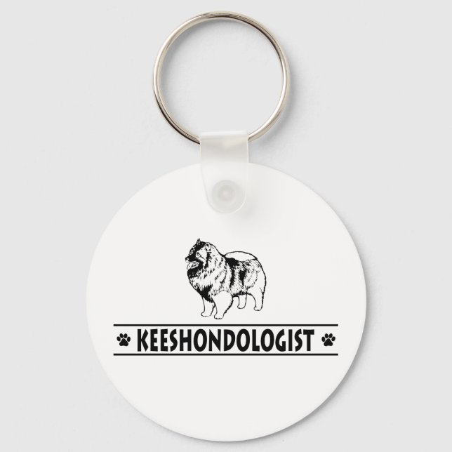 Chaveiro Humorous Keeshond (Frente)