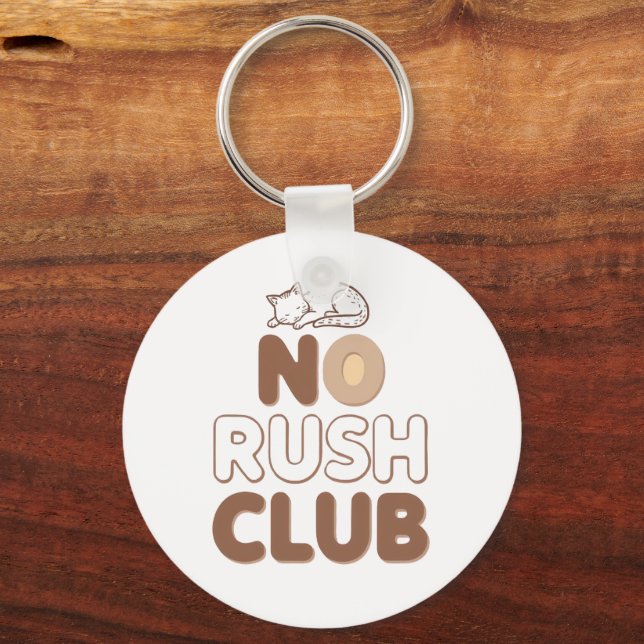 Chaveiro Humorous Slow Living and Lazy Day (Frente)