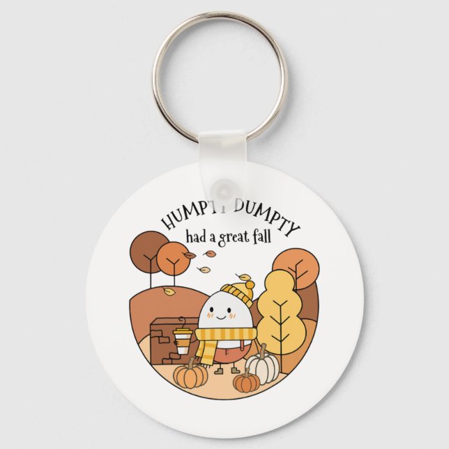 Chaveiro Humpty Dumpty Teve Uma Queda De Excelente (Frente)