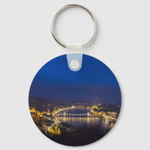 Chaveiro Hungria Budapeste em panorama noturno