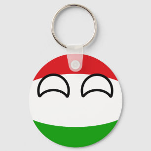 Chaveiro Hungria Geeky de tensão engraçada Countryball