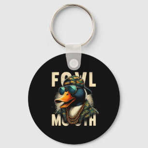 Chaveiro Hunter Fowl Mouth Duck Caça Ganso Caça Funny Du