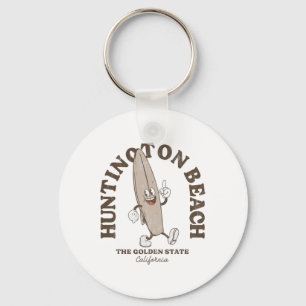 Chaveiro Huntington Beach Califórnia Retro Surfista Vintage