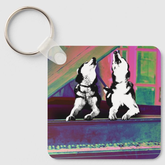 Chaveiro Huskies Howlin' Blues Keychain (Frente)