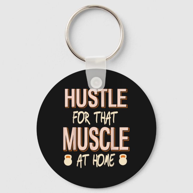 Chaveiro Hustle Para Esse Esforço De Força Muscular (Frente)