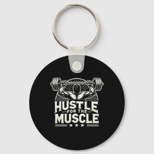 Chaveiro Hustle Para O Muscle Barbell Bodybuilding