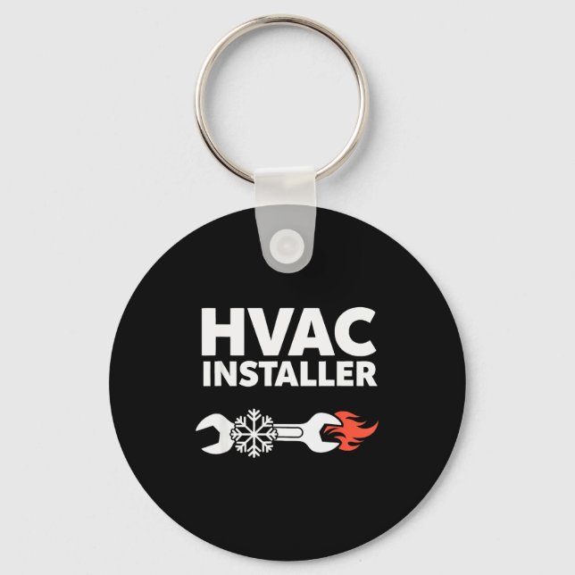 Chaveiro Hvac Installer Funny Hvac Tech Technician Father D (Frente)