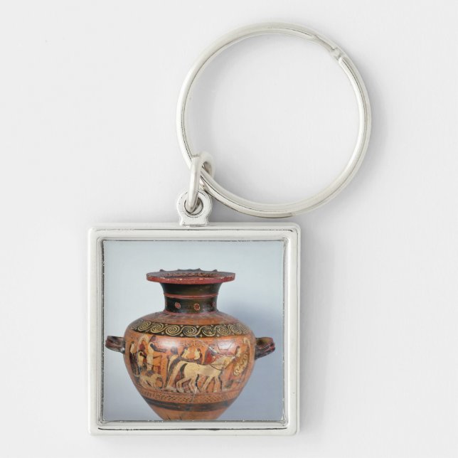 Chaveiro Hydra que descreve a partida de um guerreiro (Frente)