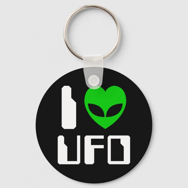 Chaveiro I Alienígena Heart UFO (Frente)