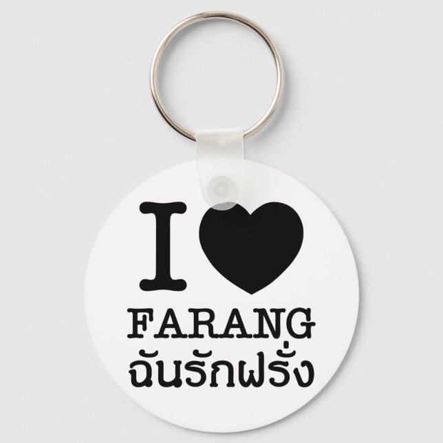 Chaveiro I Black Heart (Love) Farang (Frente)