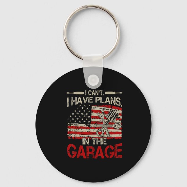 Chaveiro I Cant Have Plans Garage-shirt Men Funny Mechanic  (Frente)