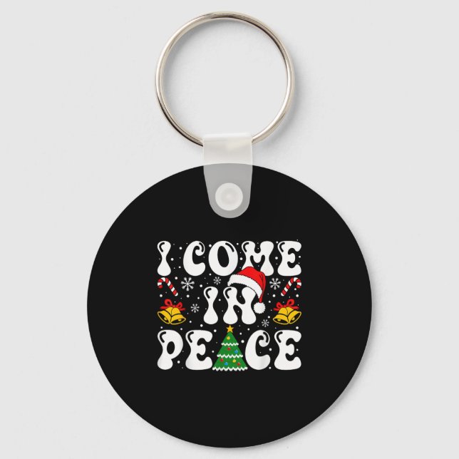 Chaveiro I Come In Peace Funny Couple Ugly Christmas Shirt  (Frente)