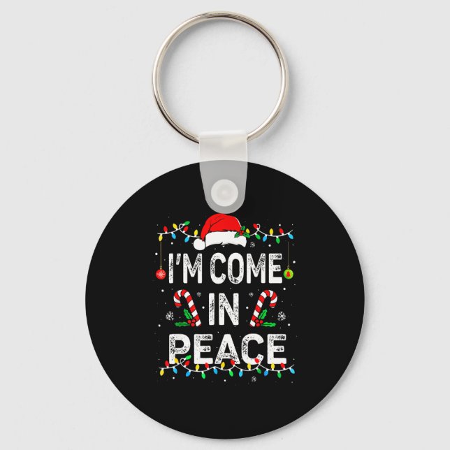 Chaveiro I Come In Peace I'm Peace Matching Ugly Christmas  (Frente)