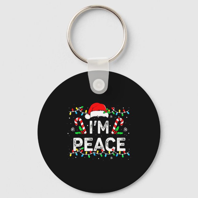 Chaveiro I Come In Peace I'm Peace Matching Ugly Christmas  (Frente)