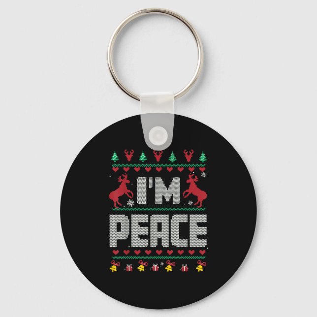 Chaveiro I Come In Peace - I'm Peace Xmas Matching Couples  (Frente)