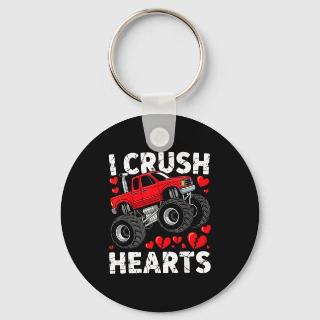 Chaveiro I Crush Hearts Valentine Monster Truck Boys Toddle (Frente)