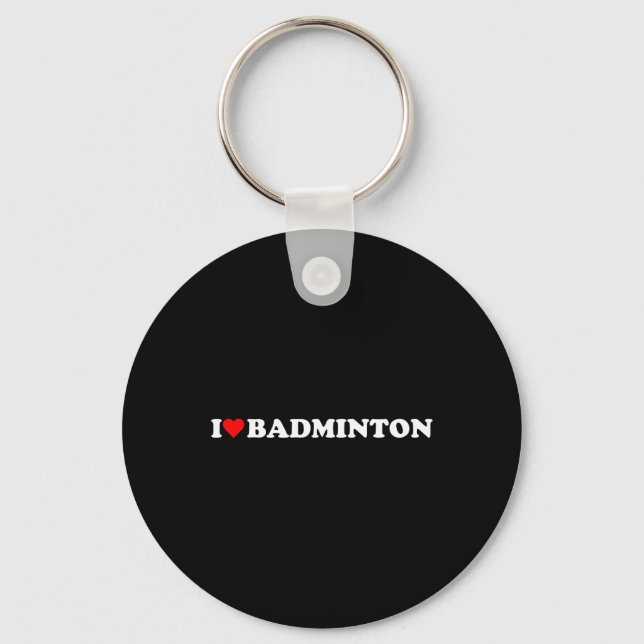 Chaveiro I Hearminton I Love Badminton Hob (Frente)