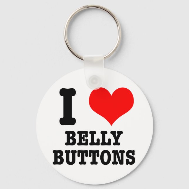 Chaveiro I HEART (AMOR) belly button (Frente)