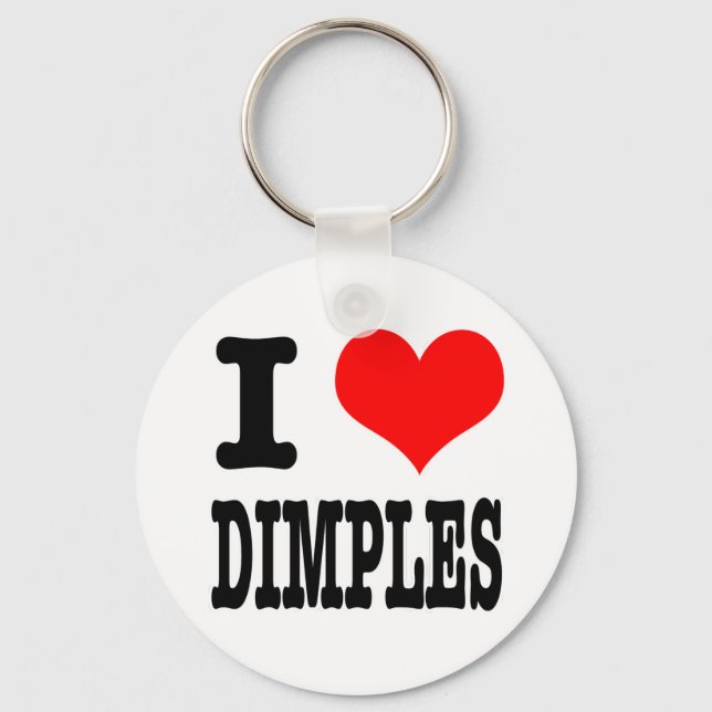 CHAVEIRO I HEART (AMOR) DIMPLES (Frente)