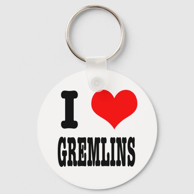 CHAVEIRO I HEART (AMOR) GREMLINS (Frente)