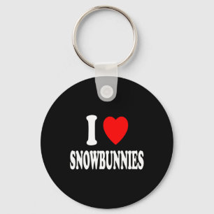 Chaveiro I Heart (amor) Snowbunnies Skiing Snowboard Att