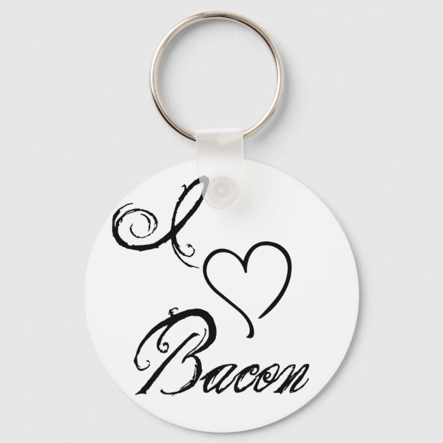 Chaveiro I Heart Bacon (Frente)