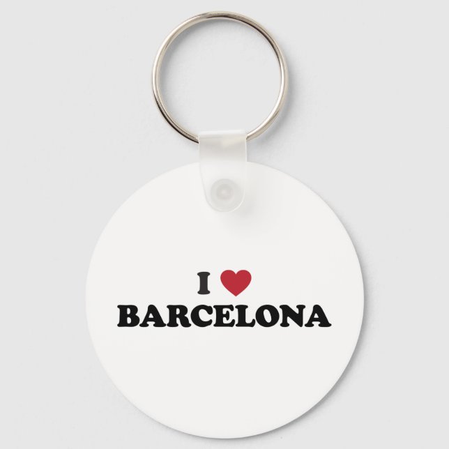 Chaveiro I Heart Barcelona Espanha (Frente)