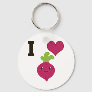 Chaveiro I Heart Beets