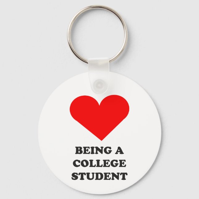 Chaveiro I HEART being a college student! (Frente)