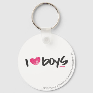Chaveiro I Heart Boys Magenta