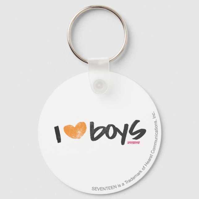 Chaveiro I Heart Boys Orange (Frente)