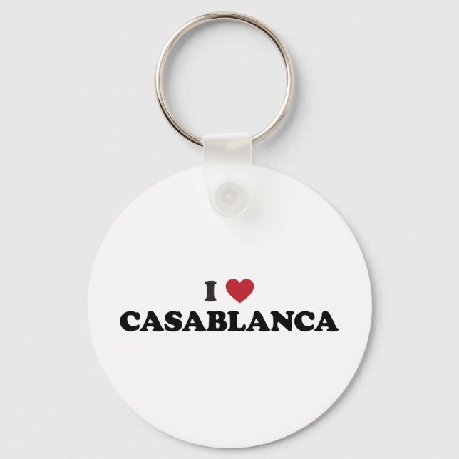 Chaveiro I Heart Casablanca Morocco (Frente)