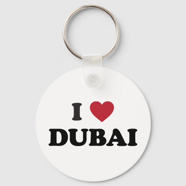 Chaveiro I Heart Dubai Emirados Árabes Unidos (Frente)
