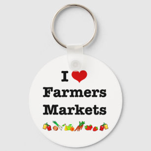 Chaveiro I Heart Farmers Markets