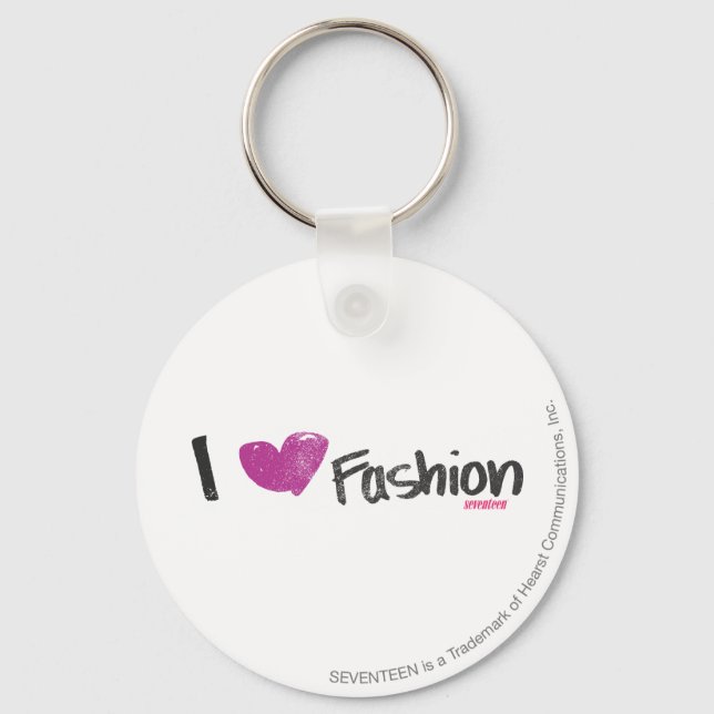 Chaveiro I Heart Fashion Aqua (Frente)