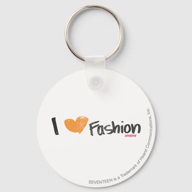 Chaveiro I Heart Fashion Orange (Frente)
