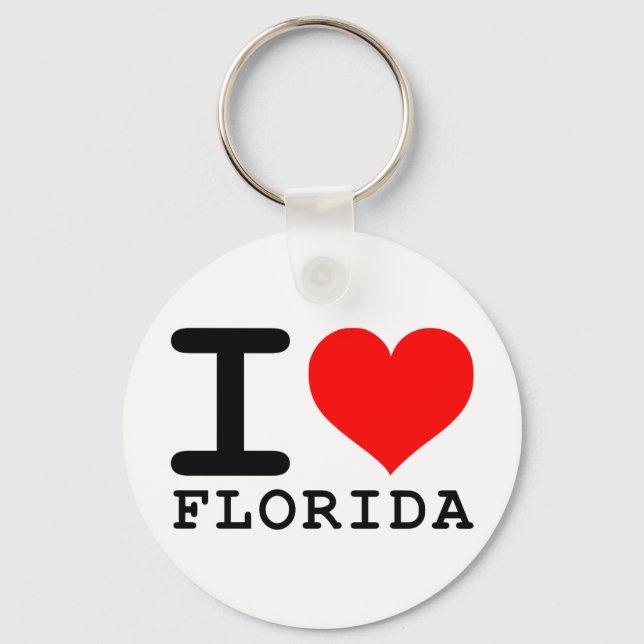 Chaveiro I Heart Florida (Frente)