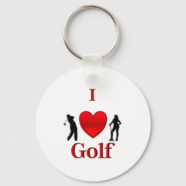 Chaveiro I Heart Golf (Frente)