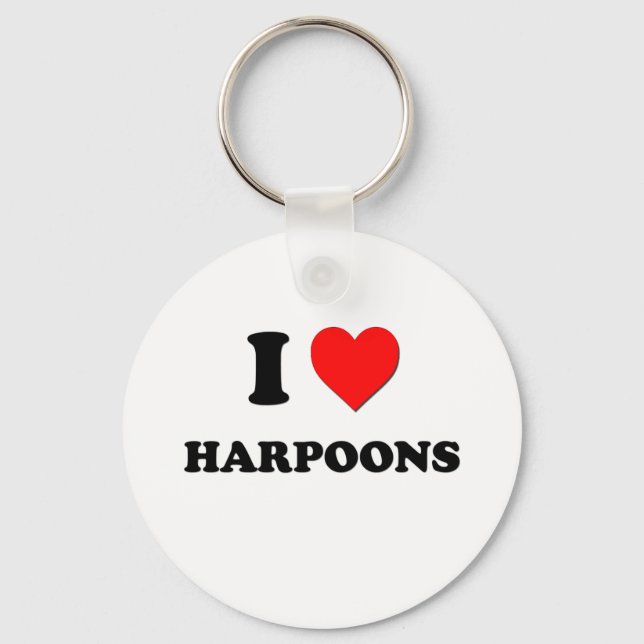 Chaveiro I Heart Harpoons (Frente)