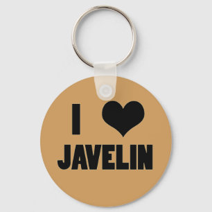 Chaveiro I Heart Javelin, Javelin Throw Key Chain