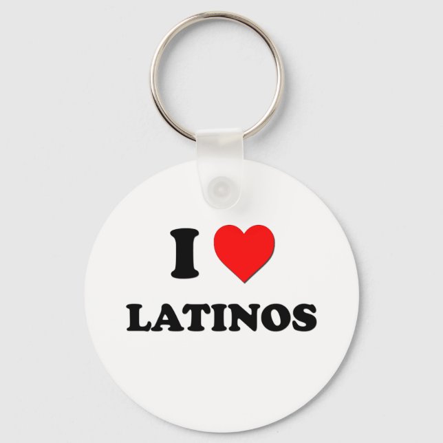 Chaveiro I Heart Latinos (Frente)