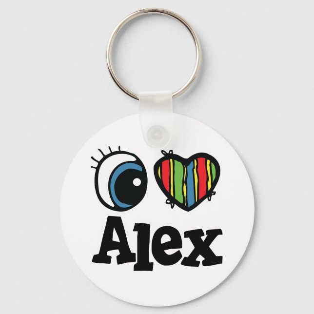 Chaveiro I Heart (Love) Alex (Frente)