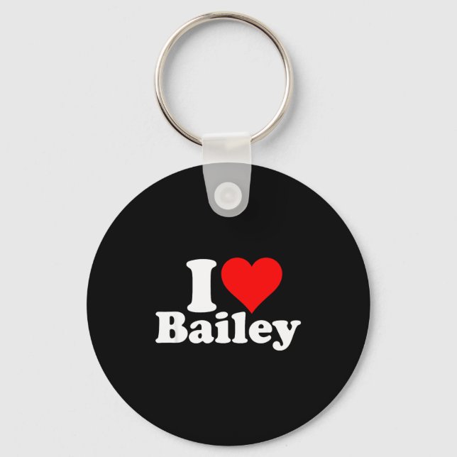 Chaveiro I Heart Love Bailey  (Frente)