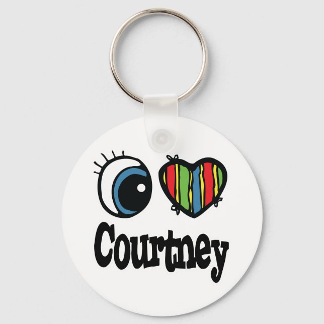 Chaveiro I Heart (Love) Courtney (Frente)