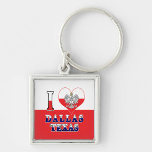 Chaveiro I Heart Love Dallas Texas
